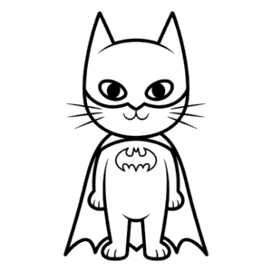 Batman Cat Easy Drawing