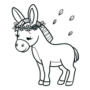 Beautiful Donkey Easy Drawing