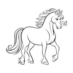 Beautiful horse Easy Drawing