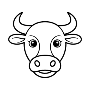 Bull head Easy Drawing