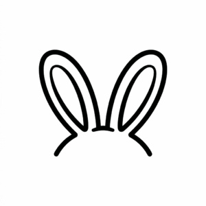 Bunny ears Easy Drawing