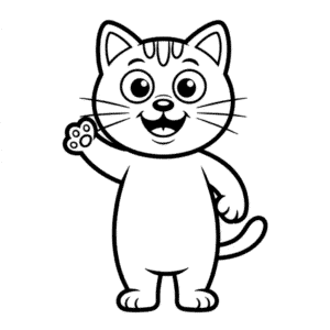 Cartoon Cat Easy Drawing