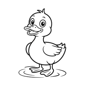 Cartoon duck Easy Drawing