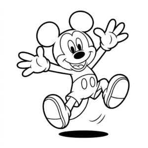 Cartoon Mickey Easy Drawing