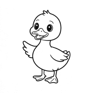 Cute Duck Easy Drawing