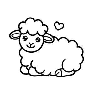 Cute Sheep Easy Drawing