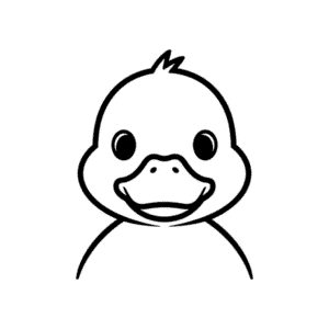 Duck Face Easy Drawing