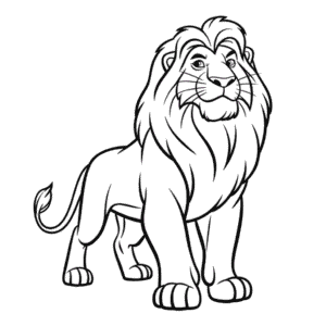 Mufasa from The Lion King Easy Drawing