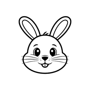 Rabbit face Easy Drawing