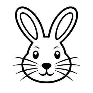 Rabbit head Easy Drawing