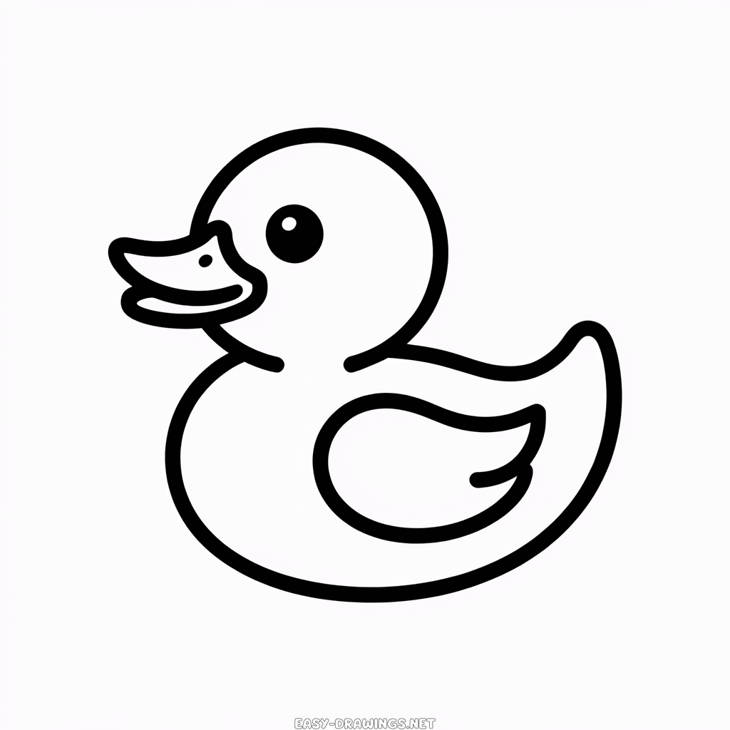 Rubber duck Easy Drawing