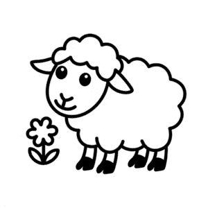 Sheep for toddler Easy Drawing