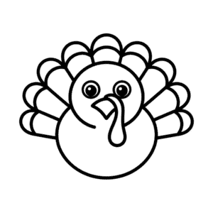 Turkey head Easy Drawing