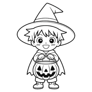 Anime Halloween Easy Drawing