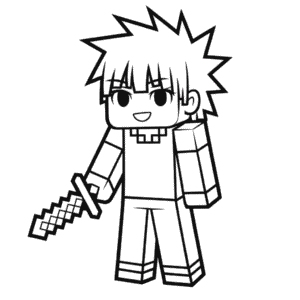 Anime Minecraft Easy Drawing