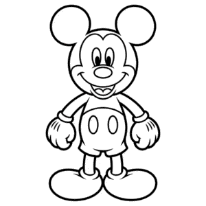 Basic Mickey Easy Drawing