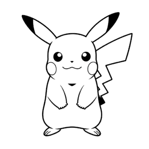 Basic Pikachu Easy Drawing