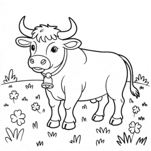 Beautiful bull Easy Drawing