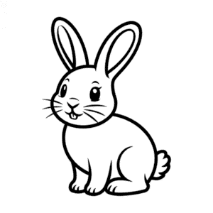 Beautiful rabbit Easy Drawing