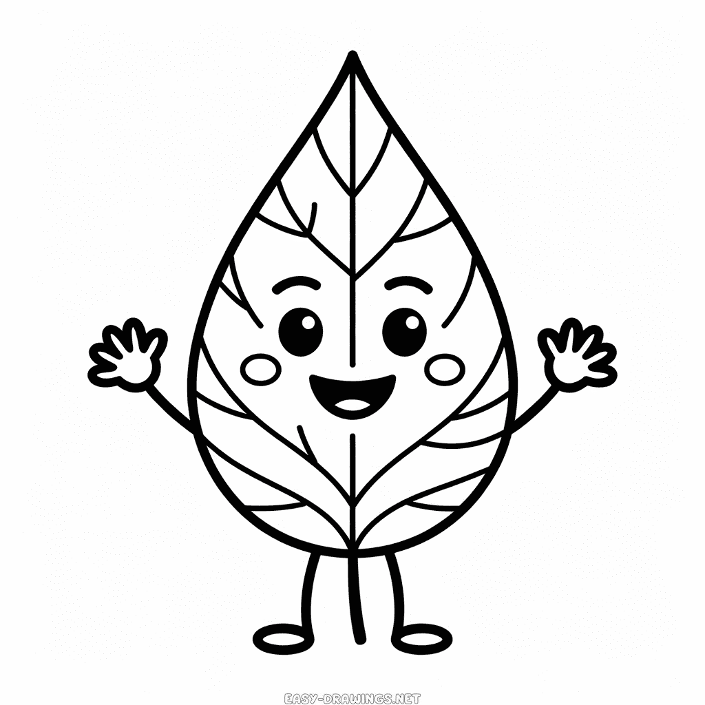 Cartoon Fall Easy Drawing