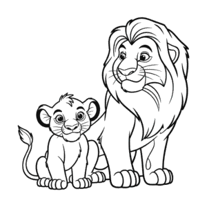 Characters from The Lion King Easy Drawing