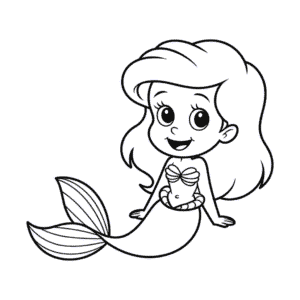 Chibi Ariel Easy Drawing