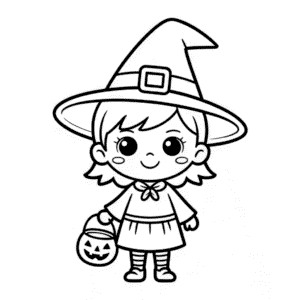 Chibi Halloween Easy Drawing