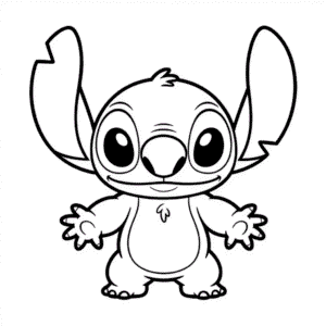 Chibi Stitch Easy Drawing