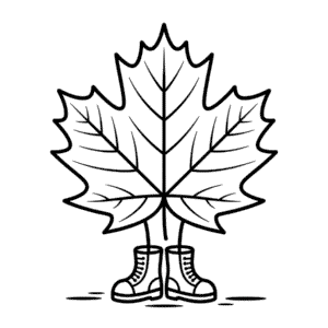 Cute Fall Leaf Easy Drawing