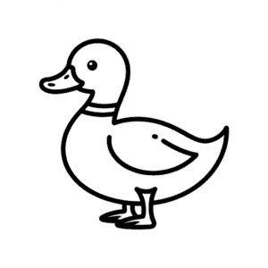 Duck for kids Easy Drawing