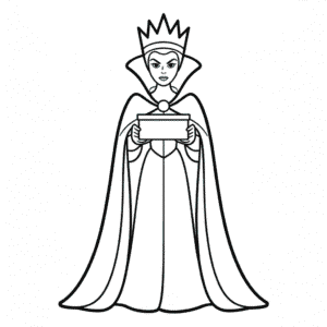 Evil Queen Snow White Easy Drawing