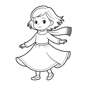 Fall Dress Easy Drawing
