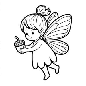 Fall Fairy Easy Drawing