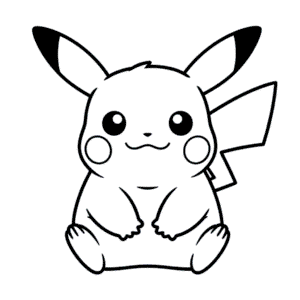 Fat Pikachu Easy Drawing