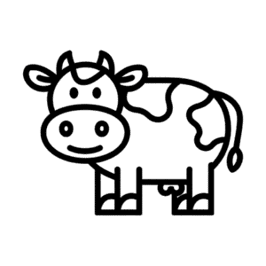 Fluffy cow Easy Drawing