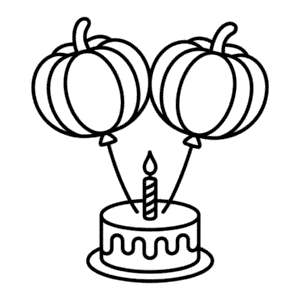 Halloween Birthday Easy Drawing