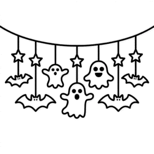 Halloween Decor Easy Drawing
