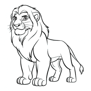 Kovu The Lion King Easy Drawing
