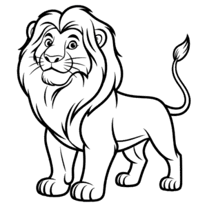 Lion from The Lion King Easy Drawing