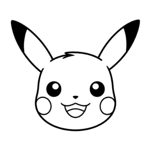 Pikachu Face Easy Drawing