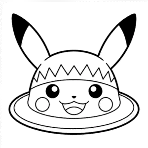 Pikachu Hat Easy Drawing