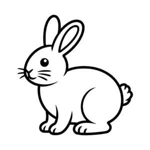 Rabbit for toddler Easy Drawing
