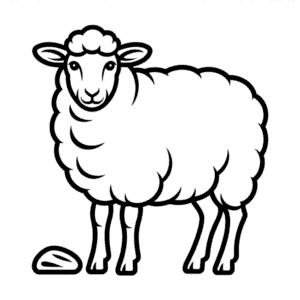 Realistic Sheep Easy Drawing