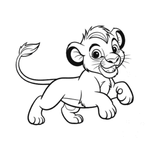 Simba The Lion King Easy Drawing