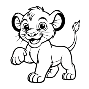 The Lion King Cartoon Easy Drawing
