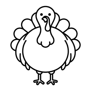 Turkey portrait Easy Drawing