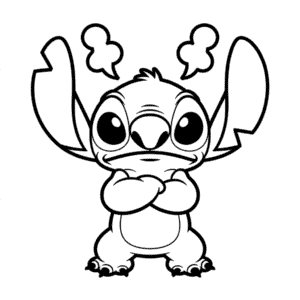 Angry Stitch Easy Drawing