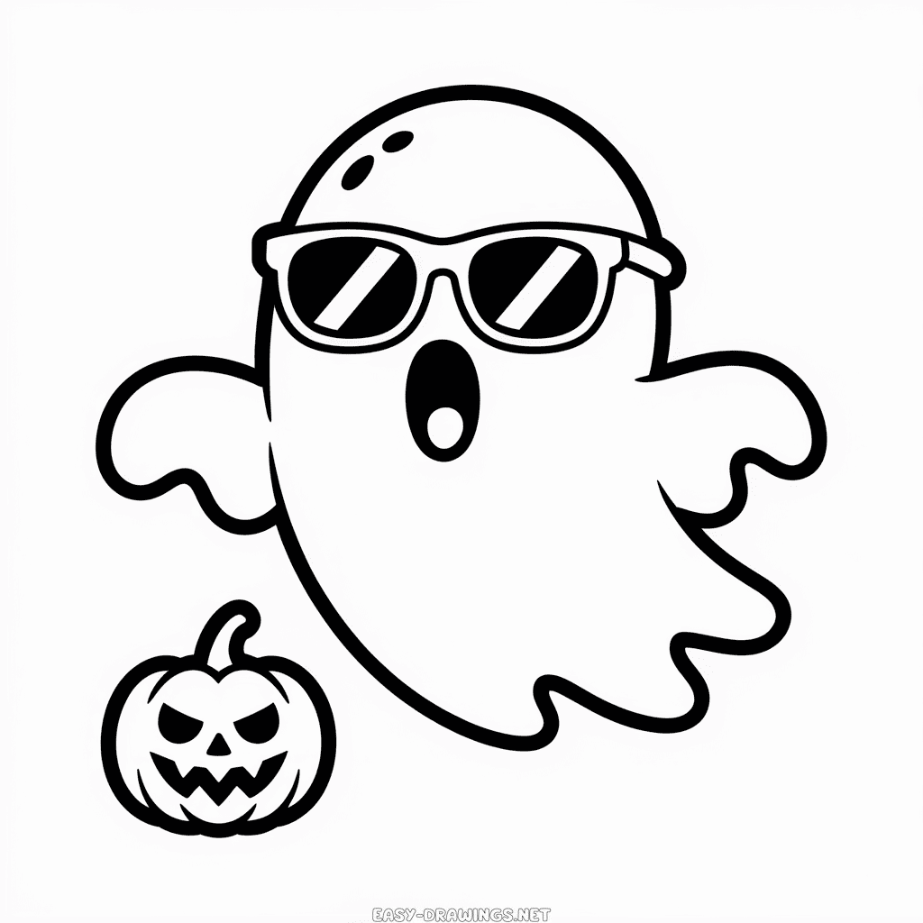 Cool Scary Halloween Easy Drawing