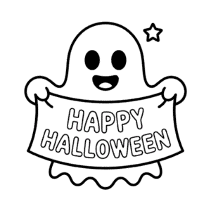 Cute Happy Halloween Easy Drawing