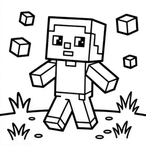 Cute Minecraft Easy Drawing